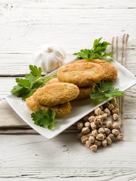 Chickpeas croquettes