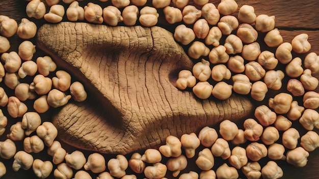 Chickpeas or texture