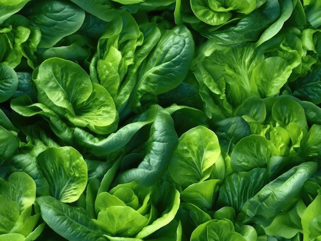 Chicory Greens background as seamless tile generative AI