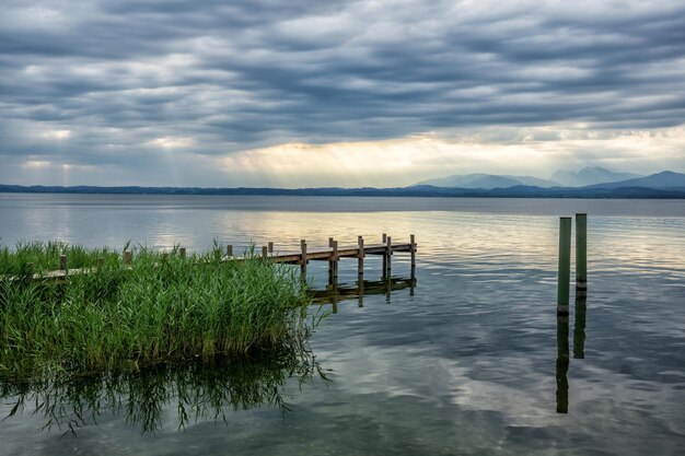 Photo chiemsee in the morning