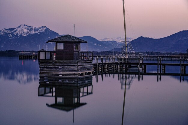 Foto chiemsee 's avonds