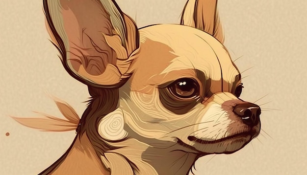 Chihuahuahond Creatieve illustratie Ai Genereren