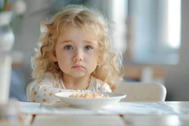 Child 35 years did not want to eat breakfast