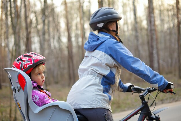 Child in bike seat