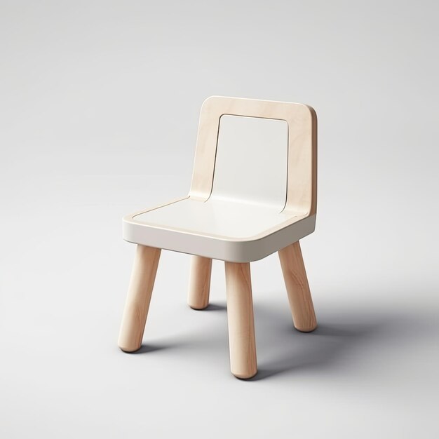 child chair modern Scandinavian interior furniture minimalism wood light simple studio photo