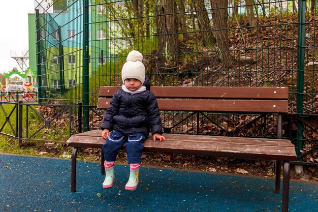 Child on closed Playground