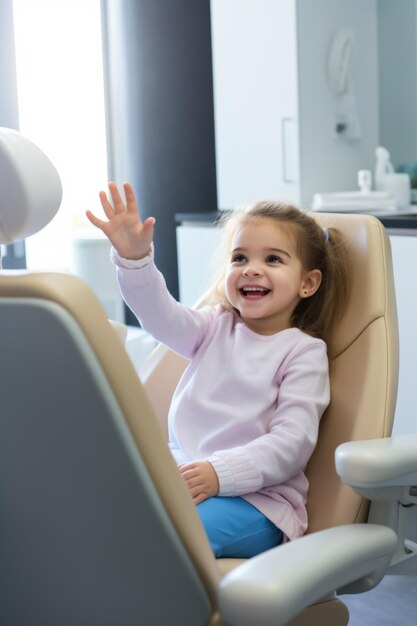 child in the dentists office Generative AI