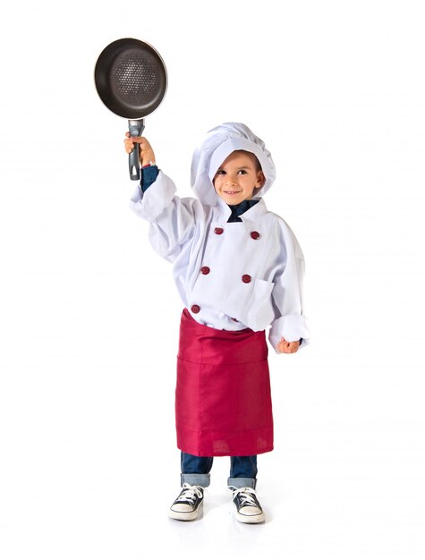 Child dressed as a chef