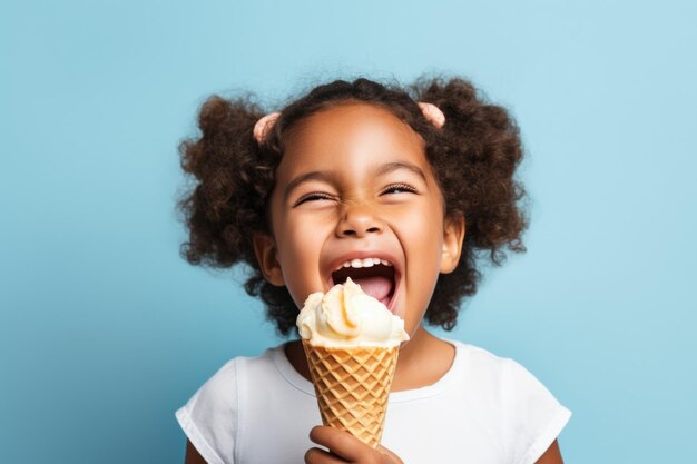 child eating ice cream