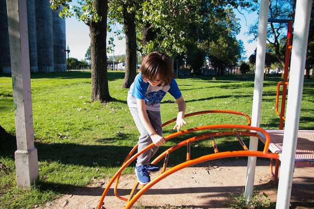 Child having fun in playground