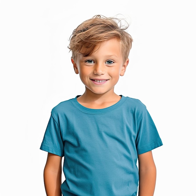 Premium AI Image | Child Kid Tshirt Template With Yellow Green Red ...