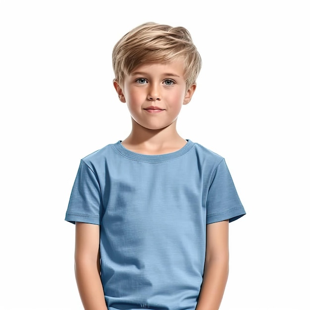 Premium AI Image | Child Kid Tshirt Template With Yellow Green Red ...