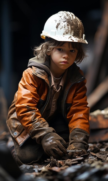 Child Labour world day concept UHD Wallpaper