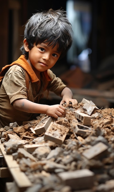 Child Labour world day concept UHD Wallpaper