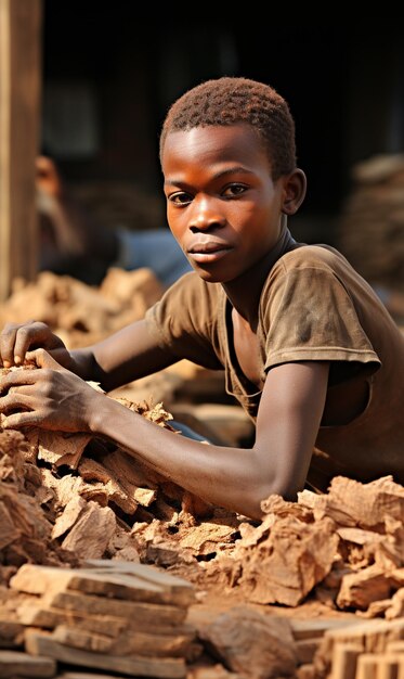 Child Labour world day concept UHD Wallpaper