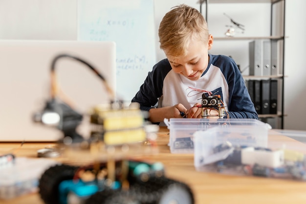 Photo child making robot