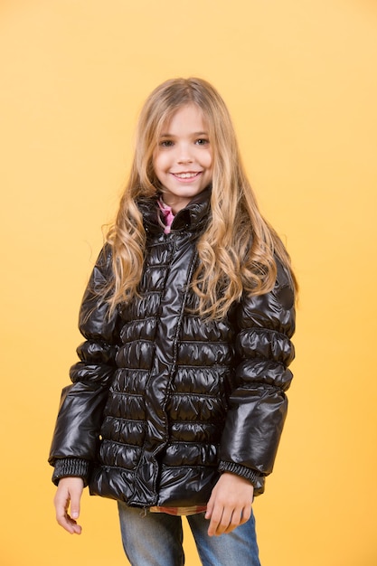 Premium Photo | Child model smile with long blond hair