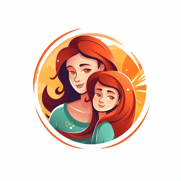 Логотип мультфильма " Ребенок и мать " 3