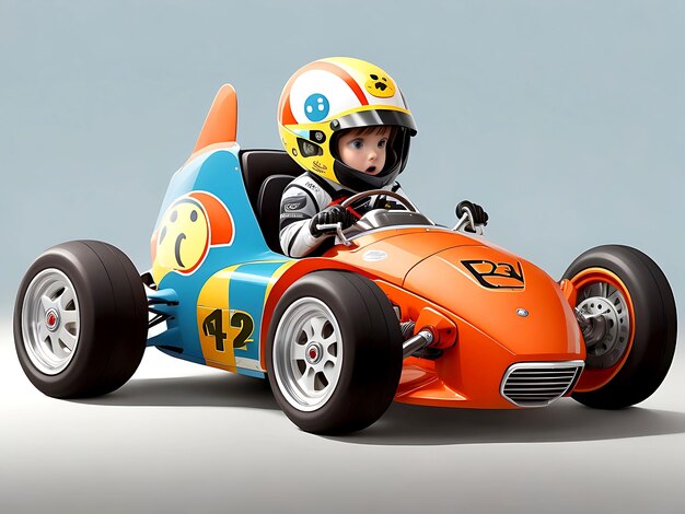 Photo child perspective motorcar generic race