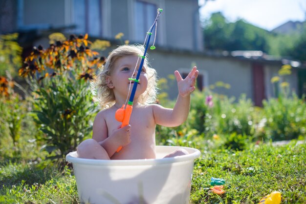 Child in the pool