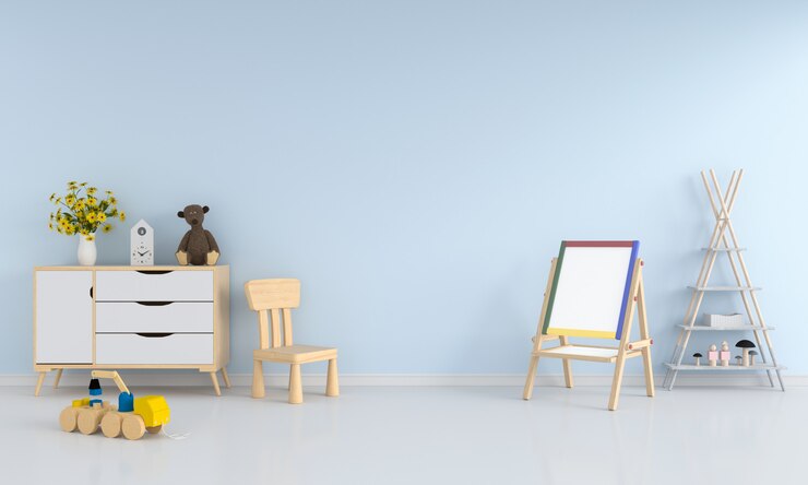 Photo child room interior for mockup