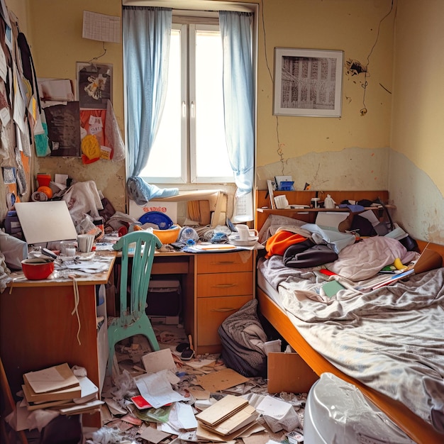 Child's dirty room