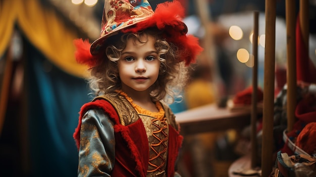 Child's First Carnival An Exciting Costume Preparation Adventure