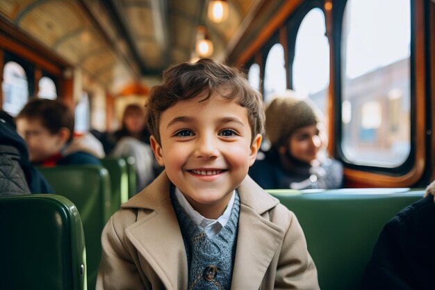 お子様の初めての電車乗車