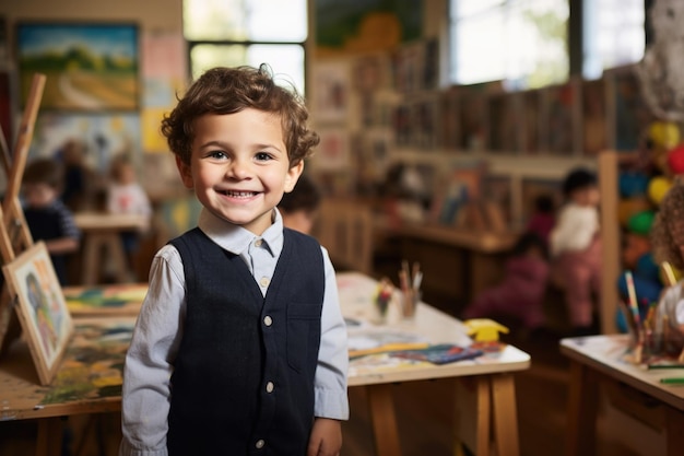 child in school