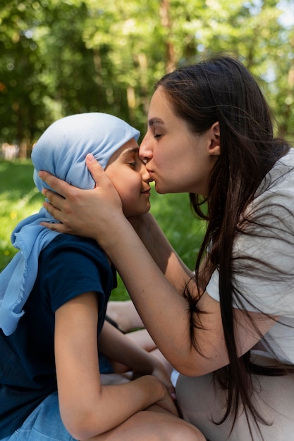 child suffering from cancer