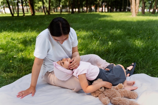 Foto bambino malato di cancro