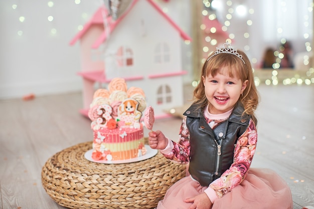 child with cake