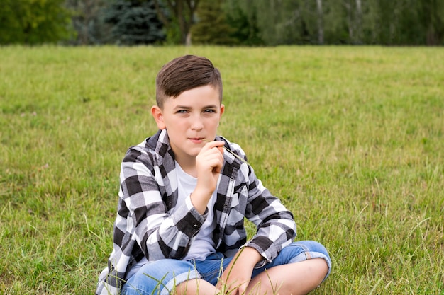 Child with cool hairstyle