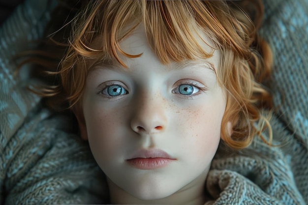 Foto bambino con uno sguardo perso perché non riesce a dormire