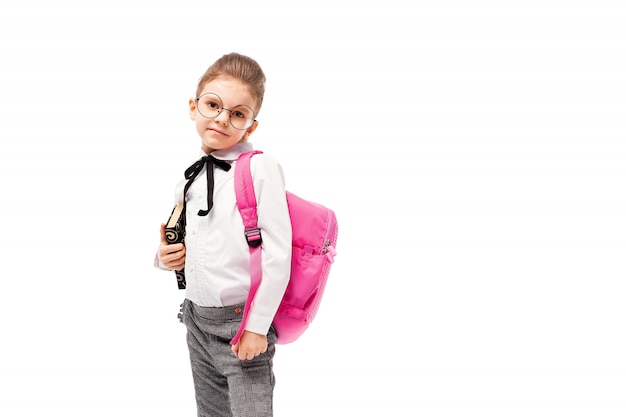 Child with schoolbag