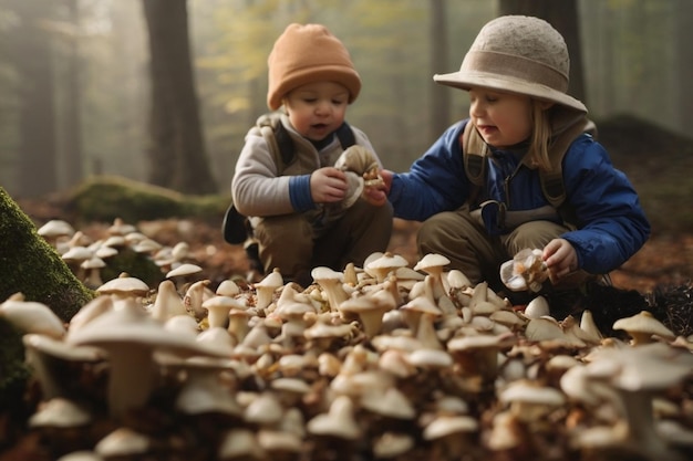 Childhood Adventures Oyster Mushroom Gathering