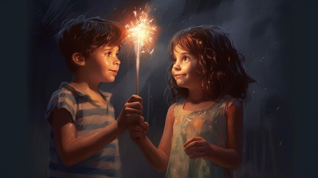 Childhood memories of sparklers and popsicles