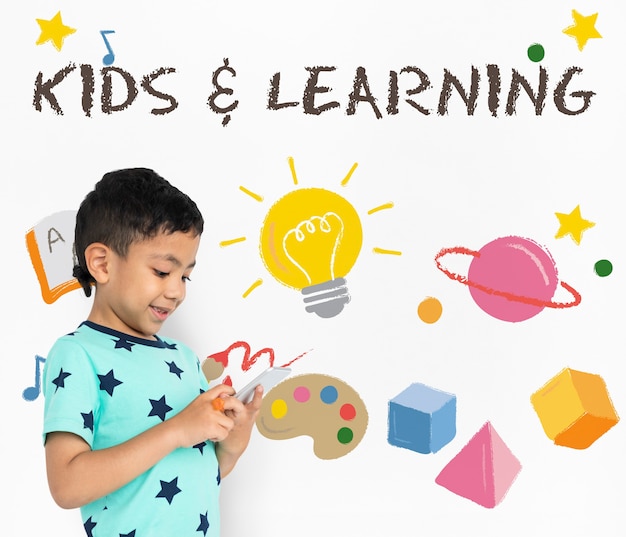 childrean learning nurture graphic icon symbol
