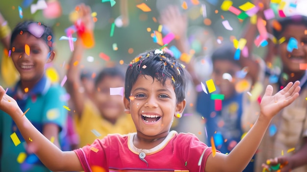 子供たちは子供の日を祝っています