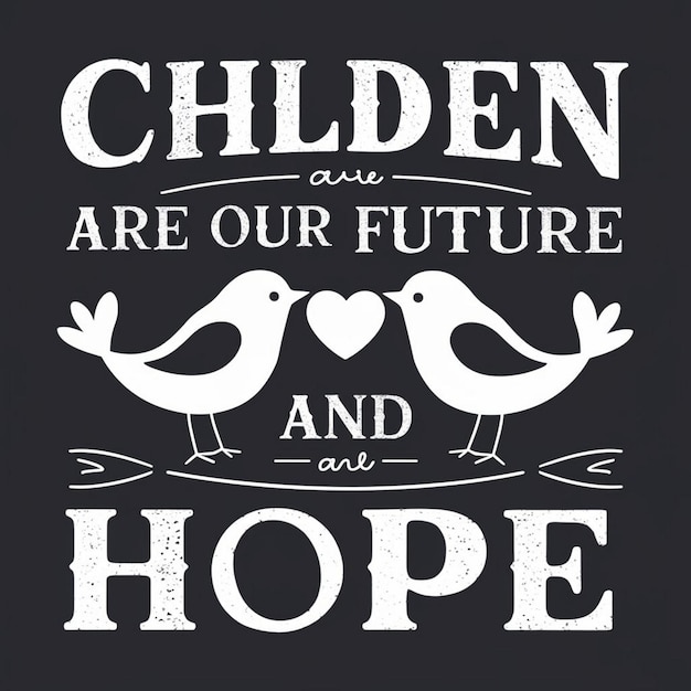 Photo children are our future and hope