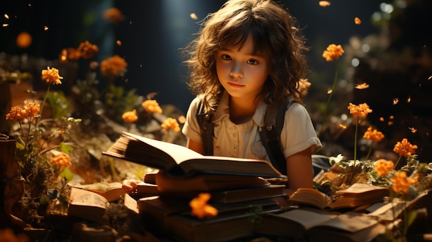 A children are reading books