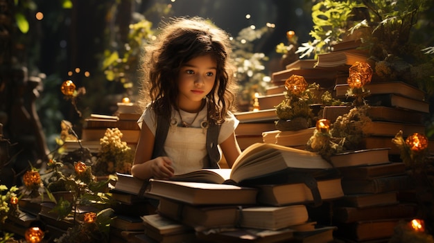 A children are reading books