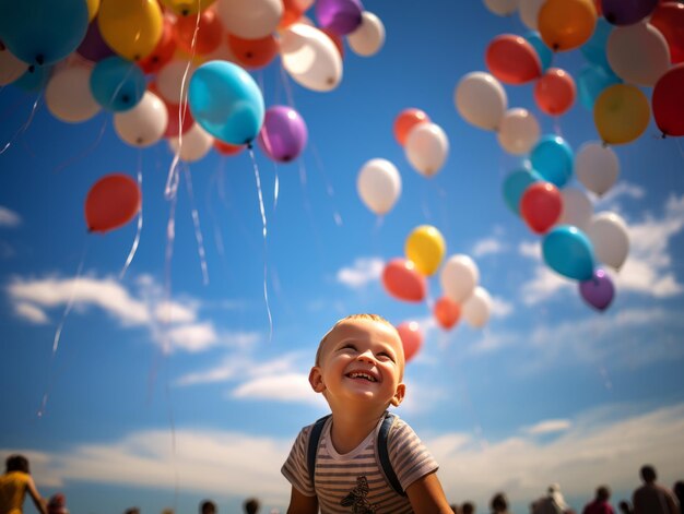 Children celebrating lifes simplest pleasures