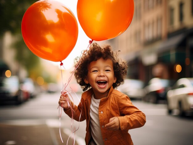 Photo children celebrating lifes simplest pleasures