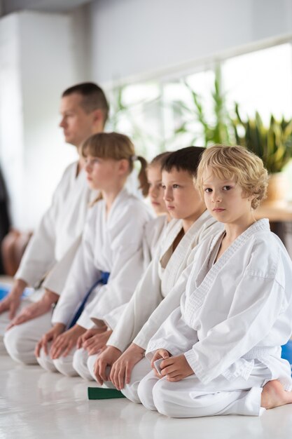 Children feeling ready for important aikido competition