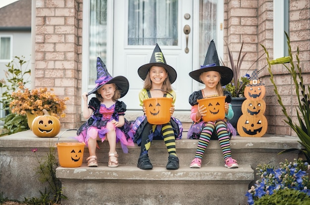 Premium Photo | Children on halloween