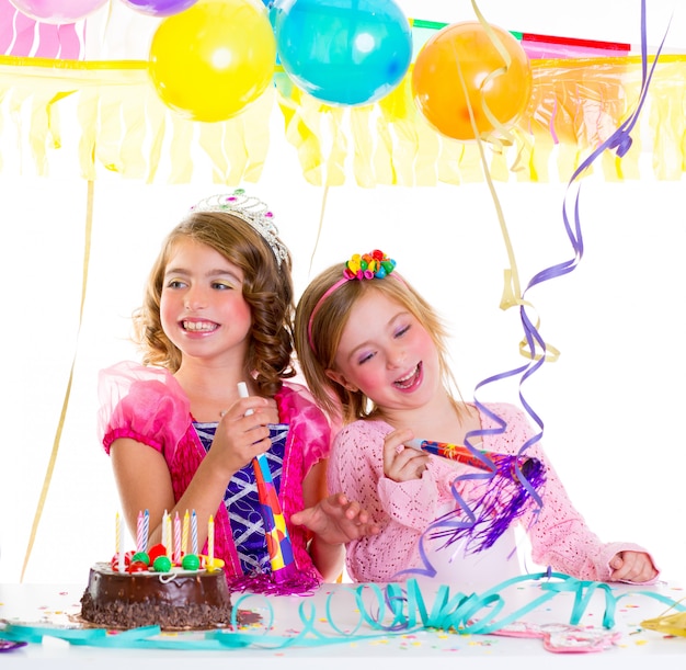 children kid in birthday party dancing happy laughing