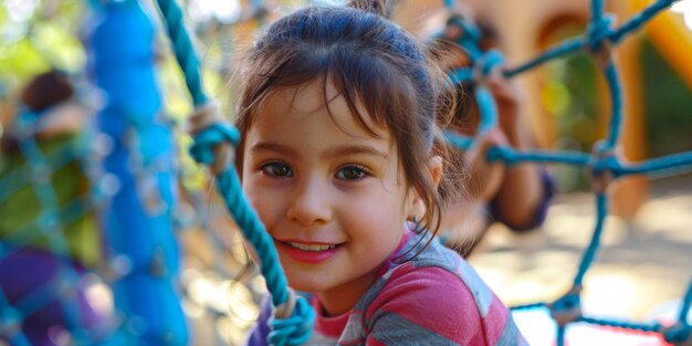 children in kindergarten on the playground Generative AI