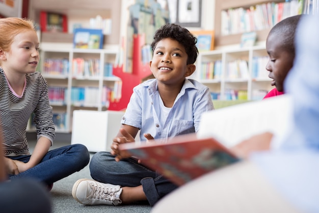 Children listening stories