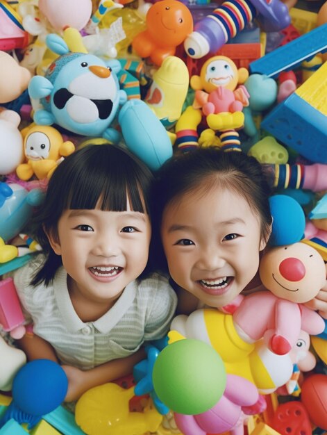 写真 子供がおもちゃで遊んでる